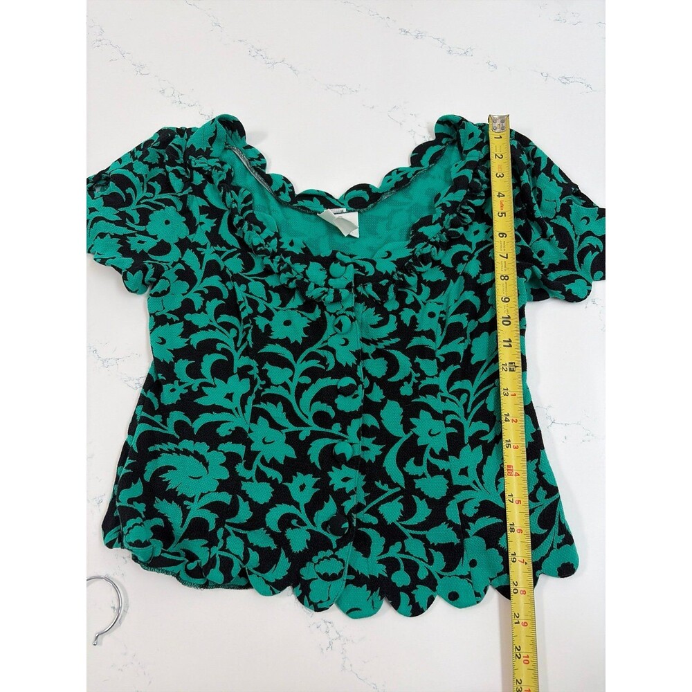 Maeve by Anthropologie scalloped blouse